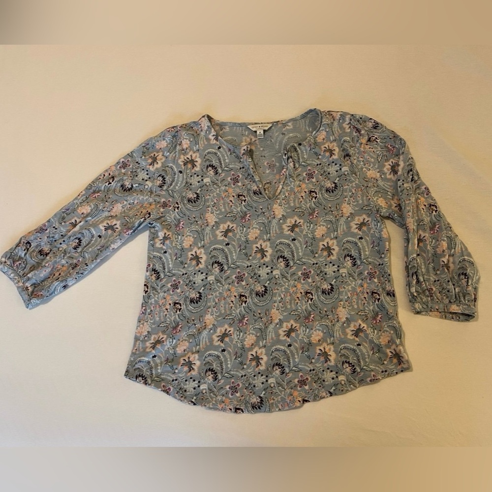 Lucky Brand 3/4 Sleeve Top